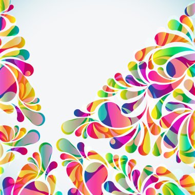 Soyut renkli yay atma arkaplanı. Vektör.