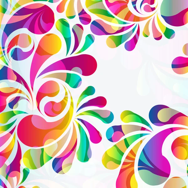 Fondo de arco-gota colorido abstracto . — Vector de stock