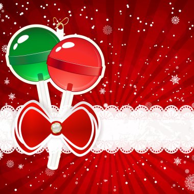 Noel arka plan christmas dekor elemanları, vektör illus ile