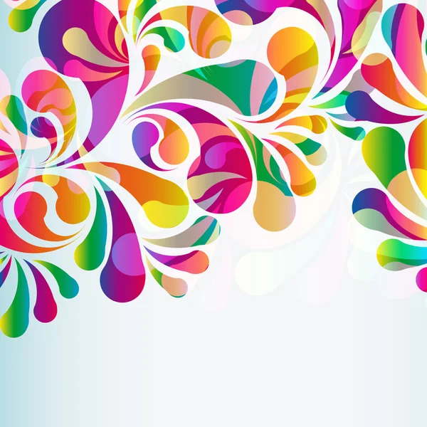 Fondo de arco-gota colorido abstracto . — Vector de stock