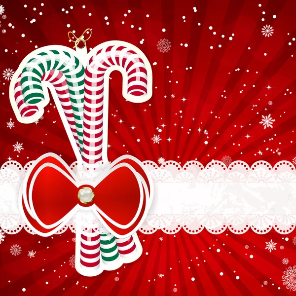 Kerstmis achtergrond met kerst decor elementen, vector illus — Stockvector