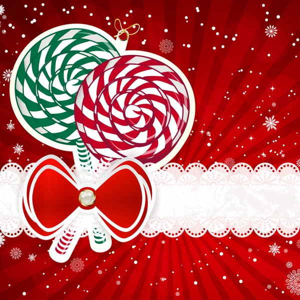 Fond de Noël avec des éléments de décoration de Noël, vecteur illus — Image vectorielle