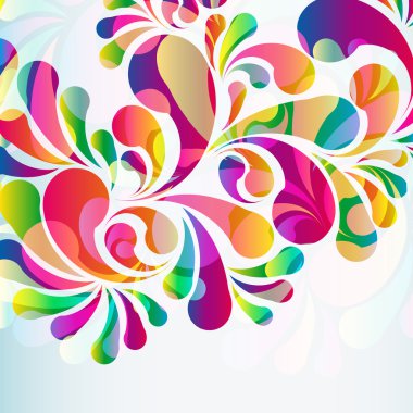 soyut renkli yay açılan arka plan.