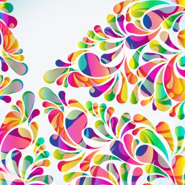 Soyut renkli yay atma arkaplanı. Vektör.