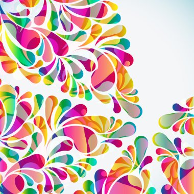 Soyut renkli yay atma arkaplanı. Vektör.