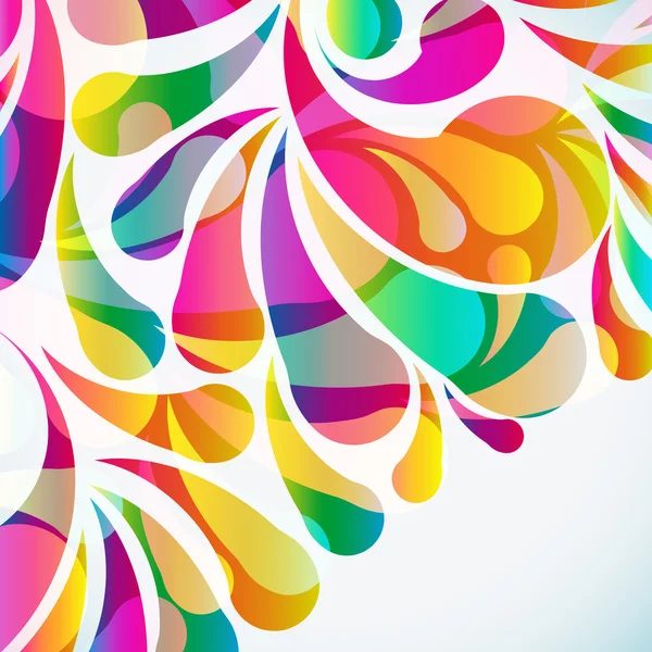 Abstract colorful arc-drop background. Vector. — Stock Vector