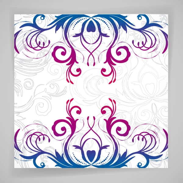 Abstract vector floral achtergrond met oosterse bloemen. — Stockvector