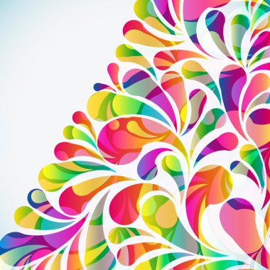 Soyut renkli yay atma arkaplanı. Vektör.