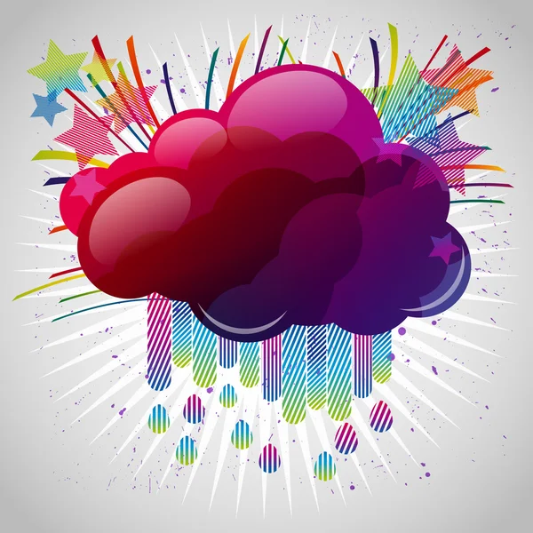 Fondo abstracto con elementos de diseño. Nube para su texto, s — Vector de stock