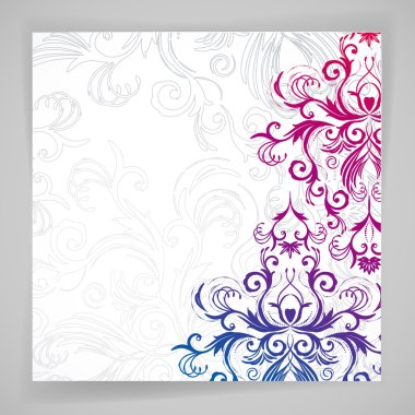 tasarlamak vektör çiçek arka plan ile oryantal çiçek.