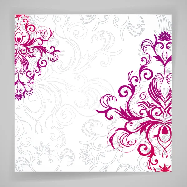 Abstract vector floral background with oriental flowers. — Stock Vector