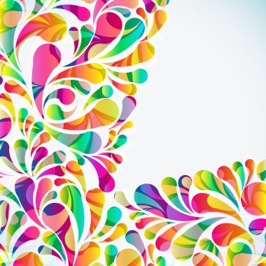 Soyut renkli yay atma arkaplanı. Vektör.