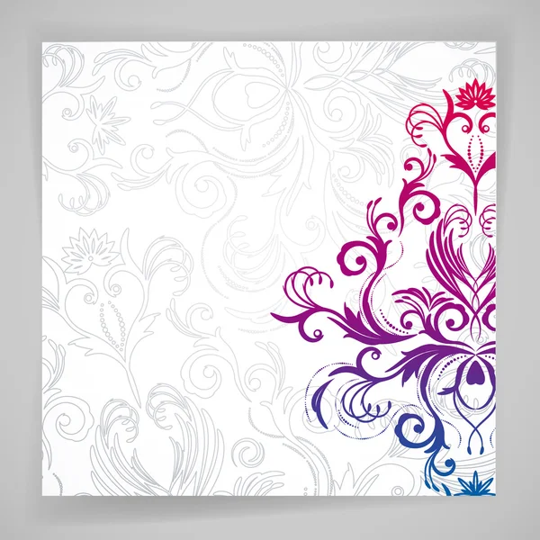 Abstract vector floral background with oriental flowers. — Stock Vector