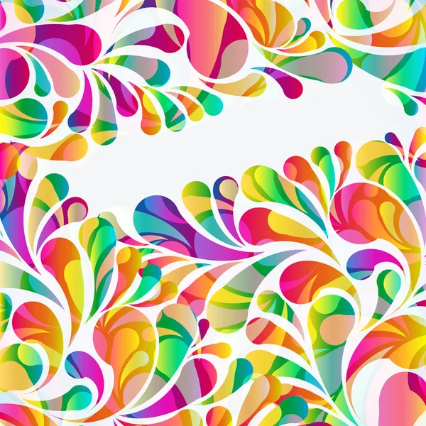 Abstract colorful arc-drop background. Vector. — Stock Vector