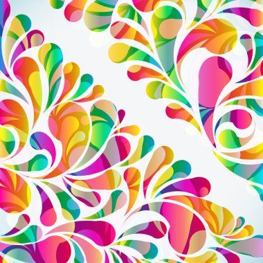 Soyut renkli yay atma arkaplanı. Vektör.