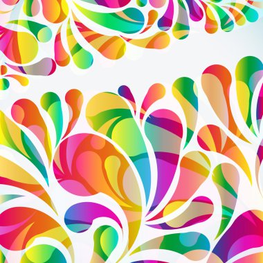 Soyut renkli yay atma arkaplanı. Vektör.