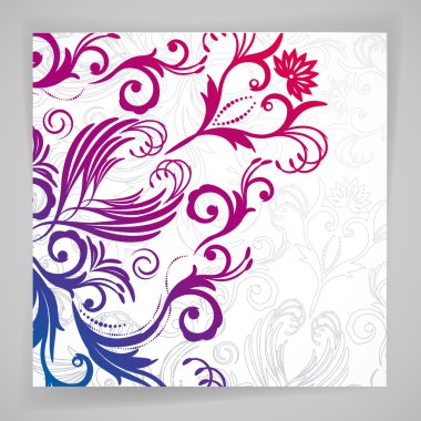 tasarlamak vektör çiçek arka plan ile oryantal çiçek.