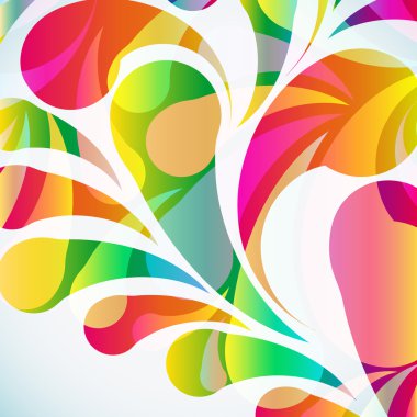 Soyut renkli yay atma arkaplanı. Vektör.