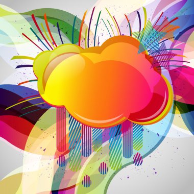 Arka plan tasarım öğeleri ile. Vektör çizim.