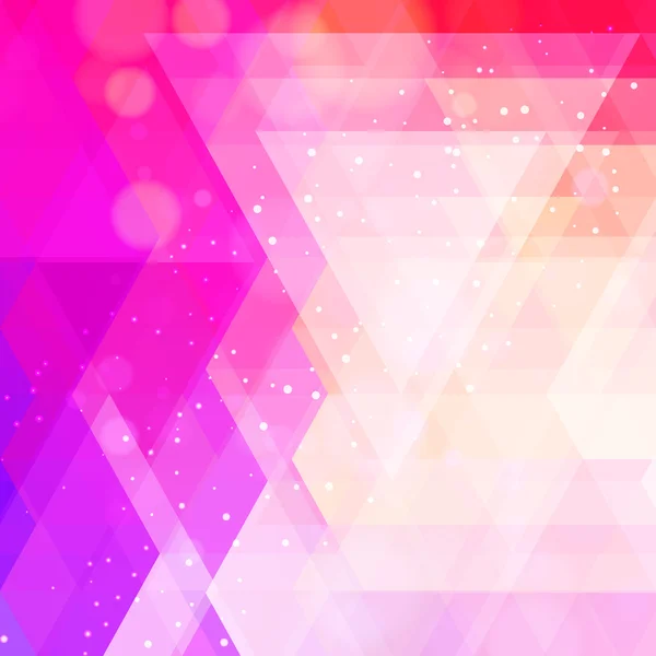 Abstract neon colorful triangle pattern background. Vector. — Stock Vector