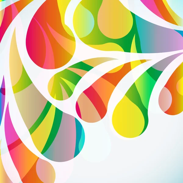 Abstract colorful arc-drop background. Vector. — Stock Vector