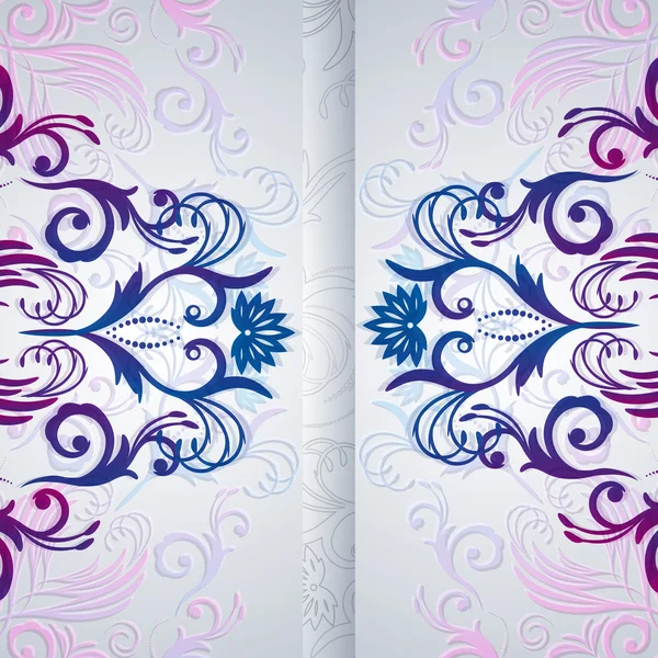 Fondo de vector abstracto con elemento floral . — Vector de stock