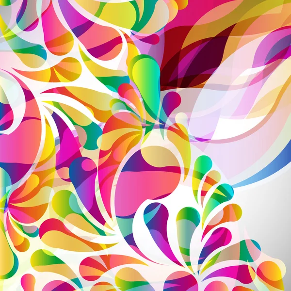 Abstract colorful arc-drop background. Vector. — Stock Vector