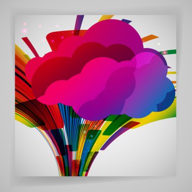 Arka plan renk tasarım öğeleri ile. 