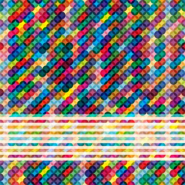 Çok renkli parlak arka plan daireler ile.