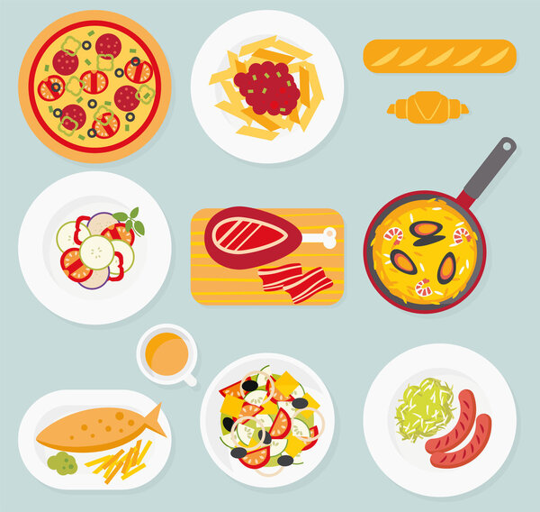 Европейский набор продуктов питания
.