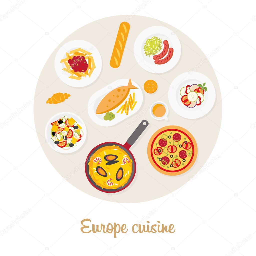 European food set