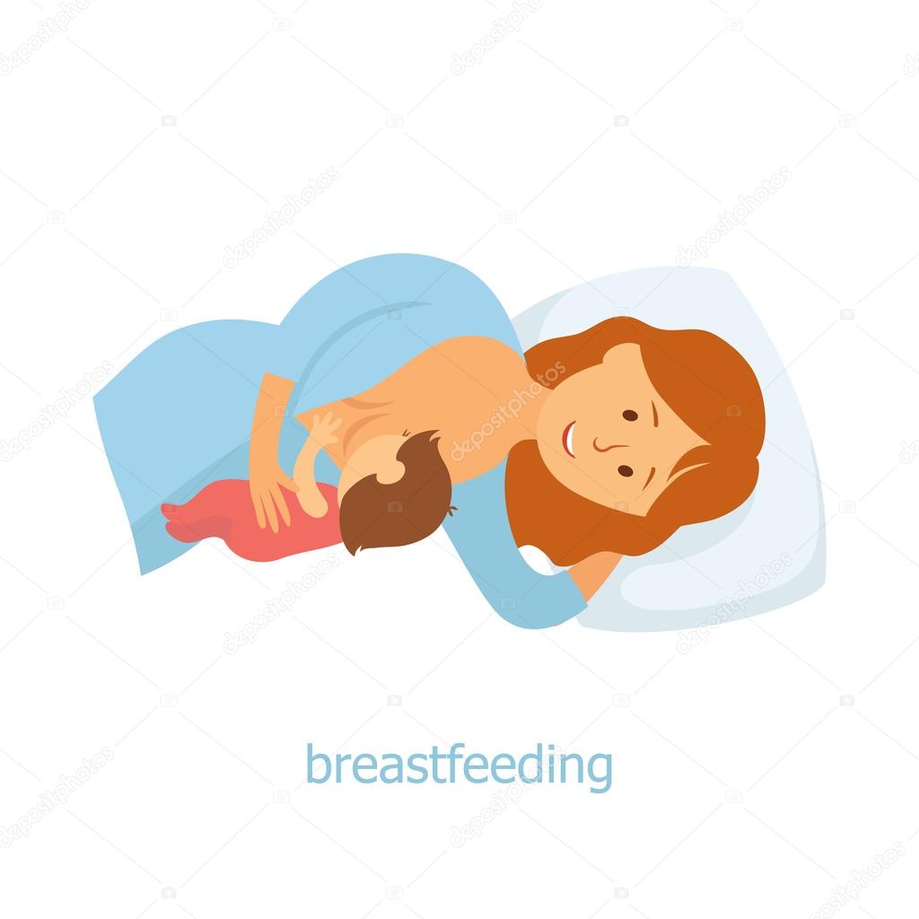 Lying breastfeeding position