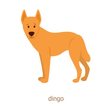 Dingo. Cartoon character. clipart