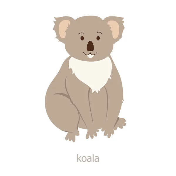 Koala. Kreslená postavička. — Stockový vektor