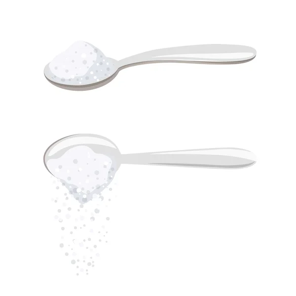 Sugar spoon set. — Stock Vector