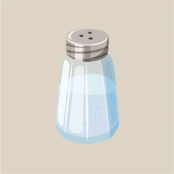 Glas zout shaker — Stockvector