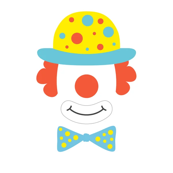 Clown rekwisieten gezicht — Stockvector