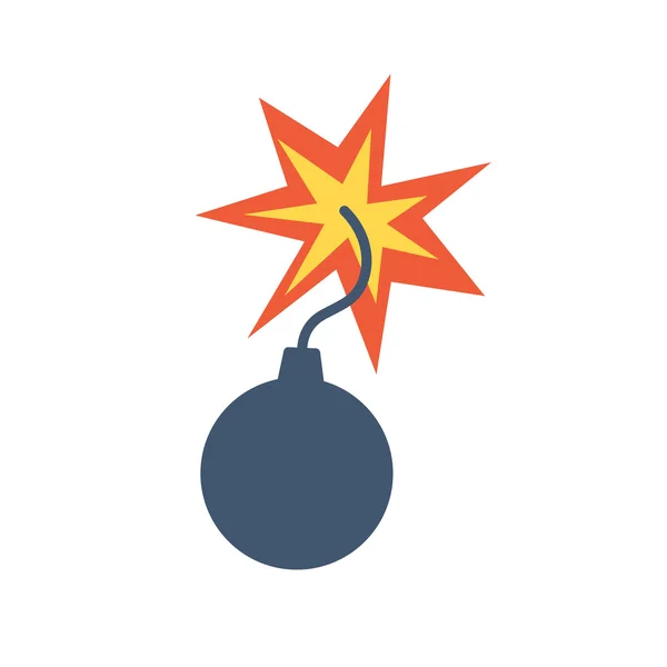 Exploderende granaat logo — Stockvector