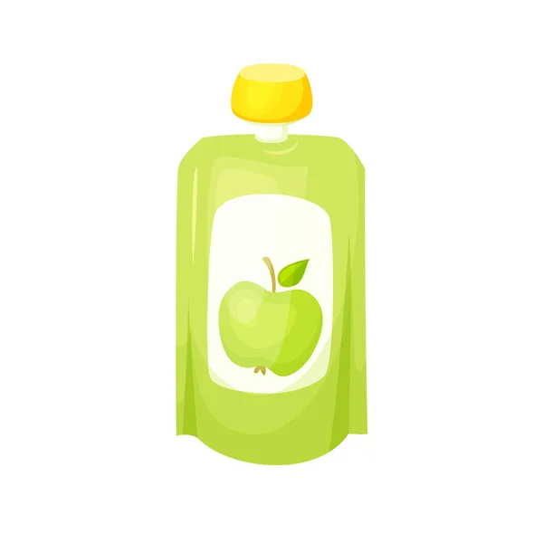 Apple juice pakket — Stockvector