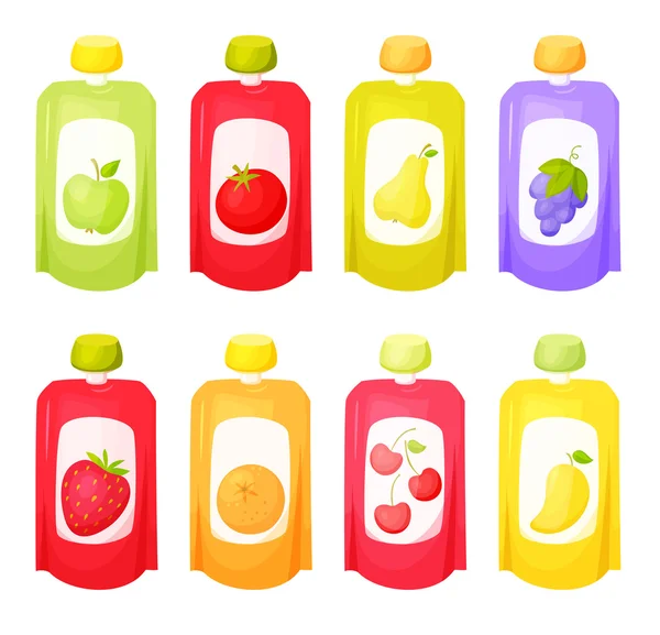 Juice package set — Stock Vector