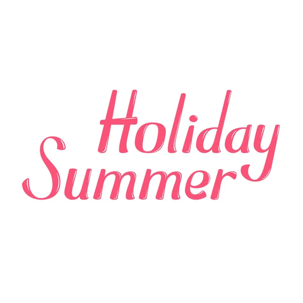 Hello Summer lettering — Stock Vector