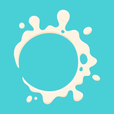 Süt sıçrama vektör