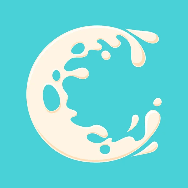 Melk splash vector — Stockvector