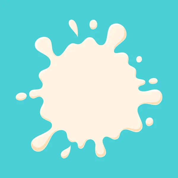 Vettore di spruzzi di latte — Vettoriale Stock