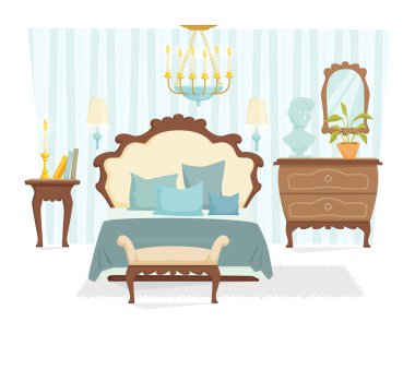 Yatak odası klasik iç