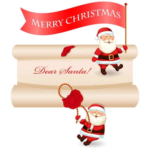 Christmas message set — Stock Vector