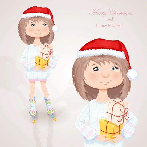 Christmas character. — Stock Vector