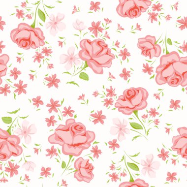 çiçek Dikişsiz vintage desen