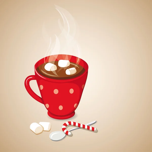 Chocolate caliente — Vector de stock