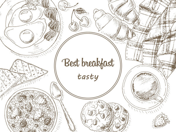 Breakfast background